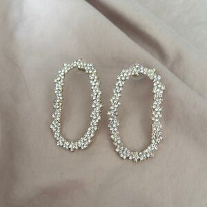 Elegant Gold and Silver Women's Earrings